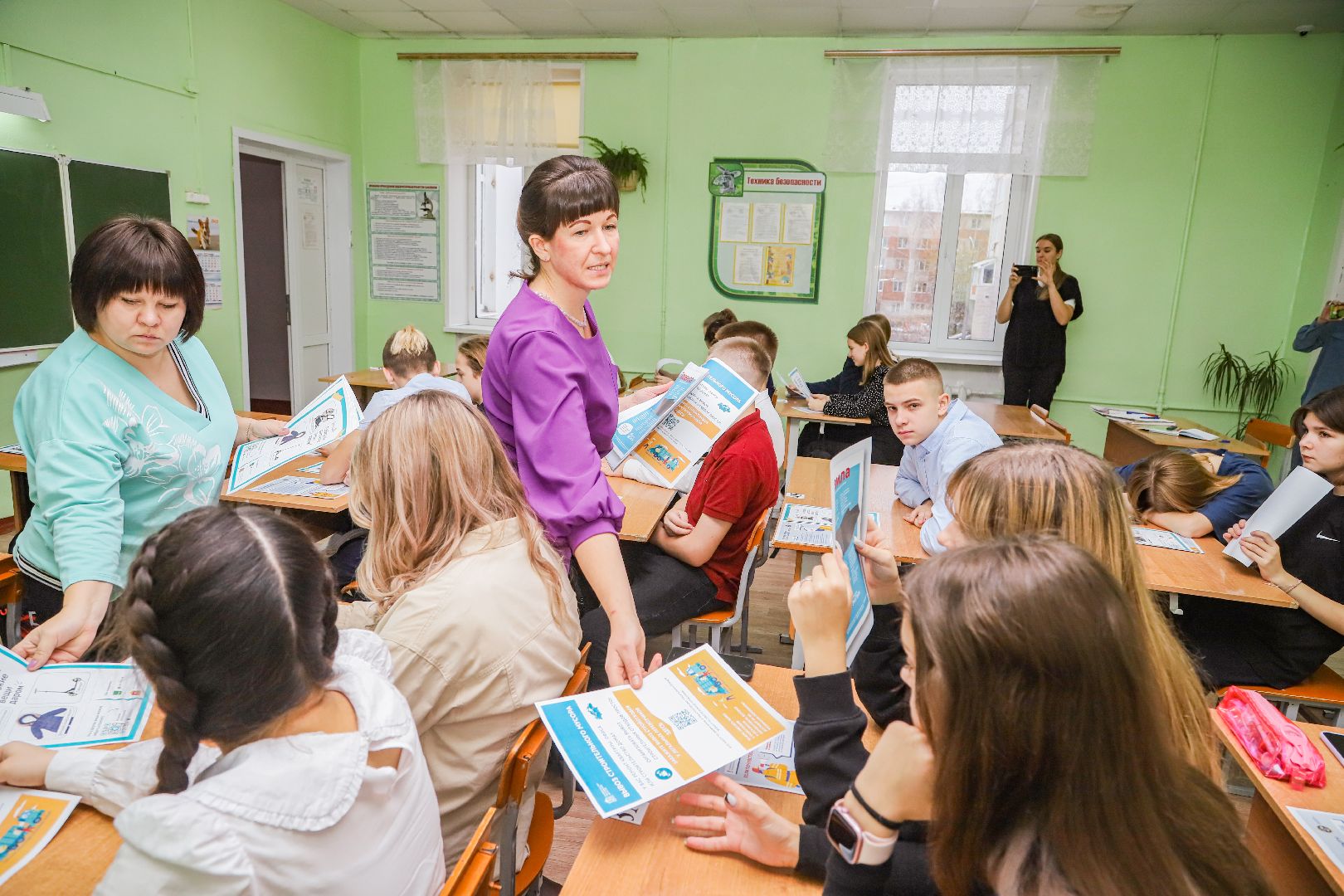 Шатура, урок, школа 2, Газовая безопасность, Разделение отходов,