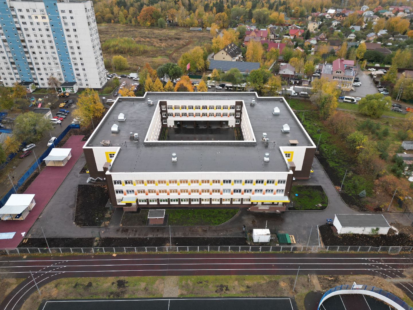 павлино, школа,видео с коптера,