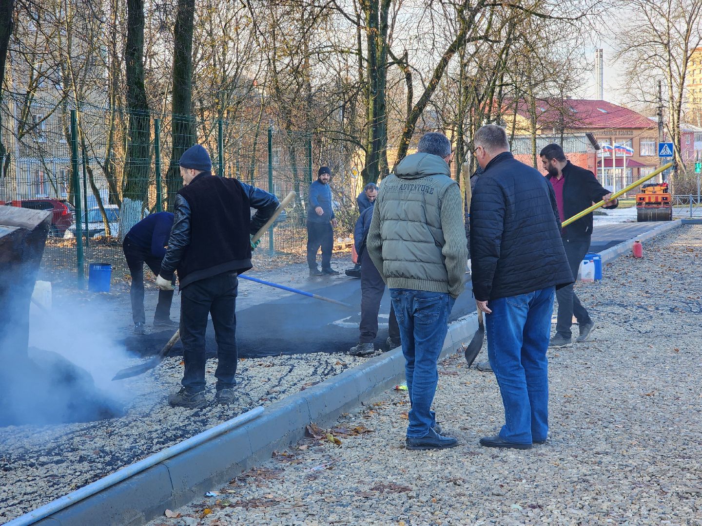 Егорьевск, благоустровйство, дорога, тротуар, парковка, поликлиника,