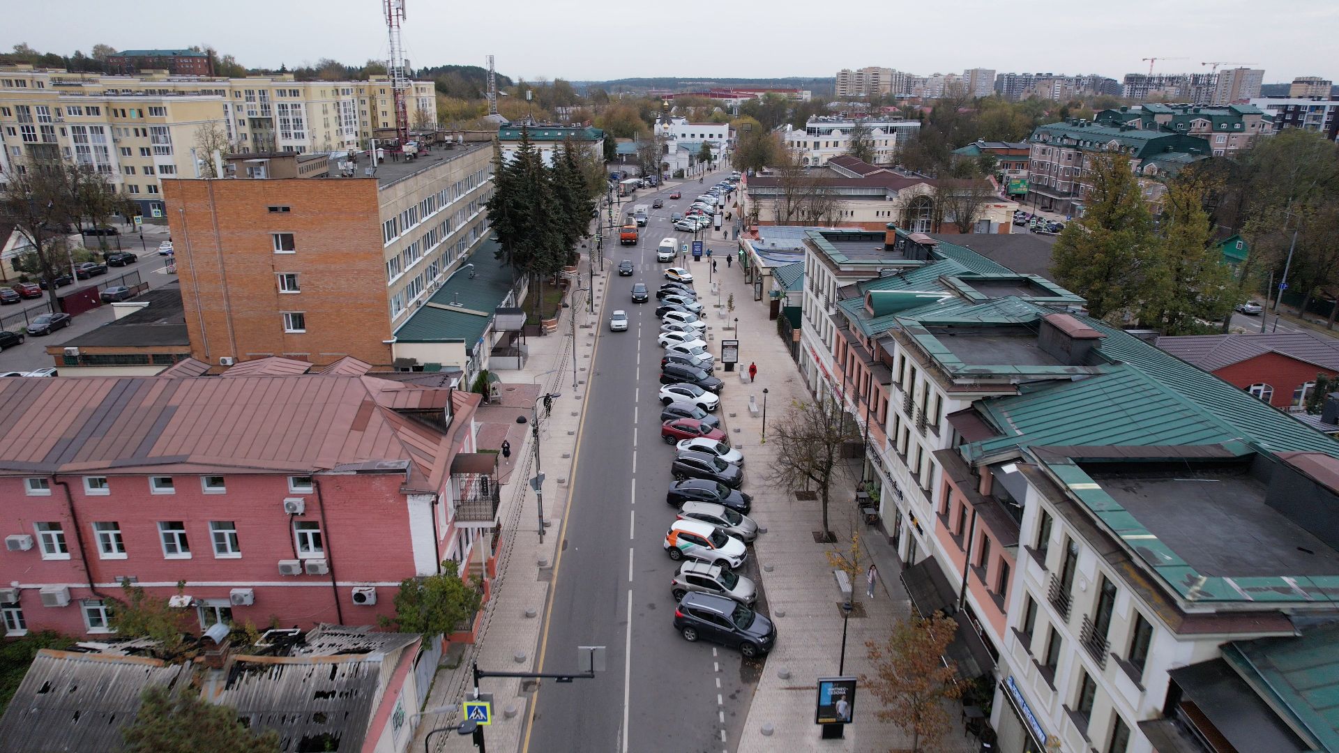 московская, звенигород, туризм,видео с коптера,