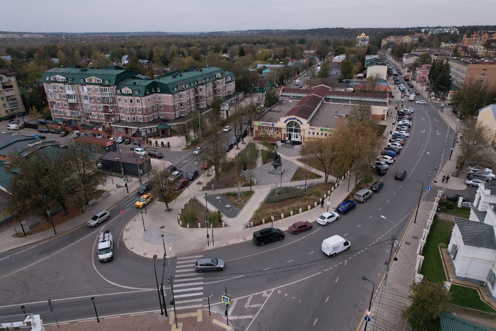 московская, звенигород, туризм,видео с коптера,