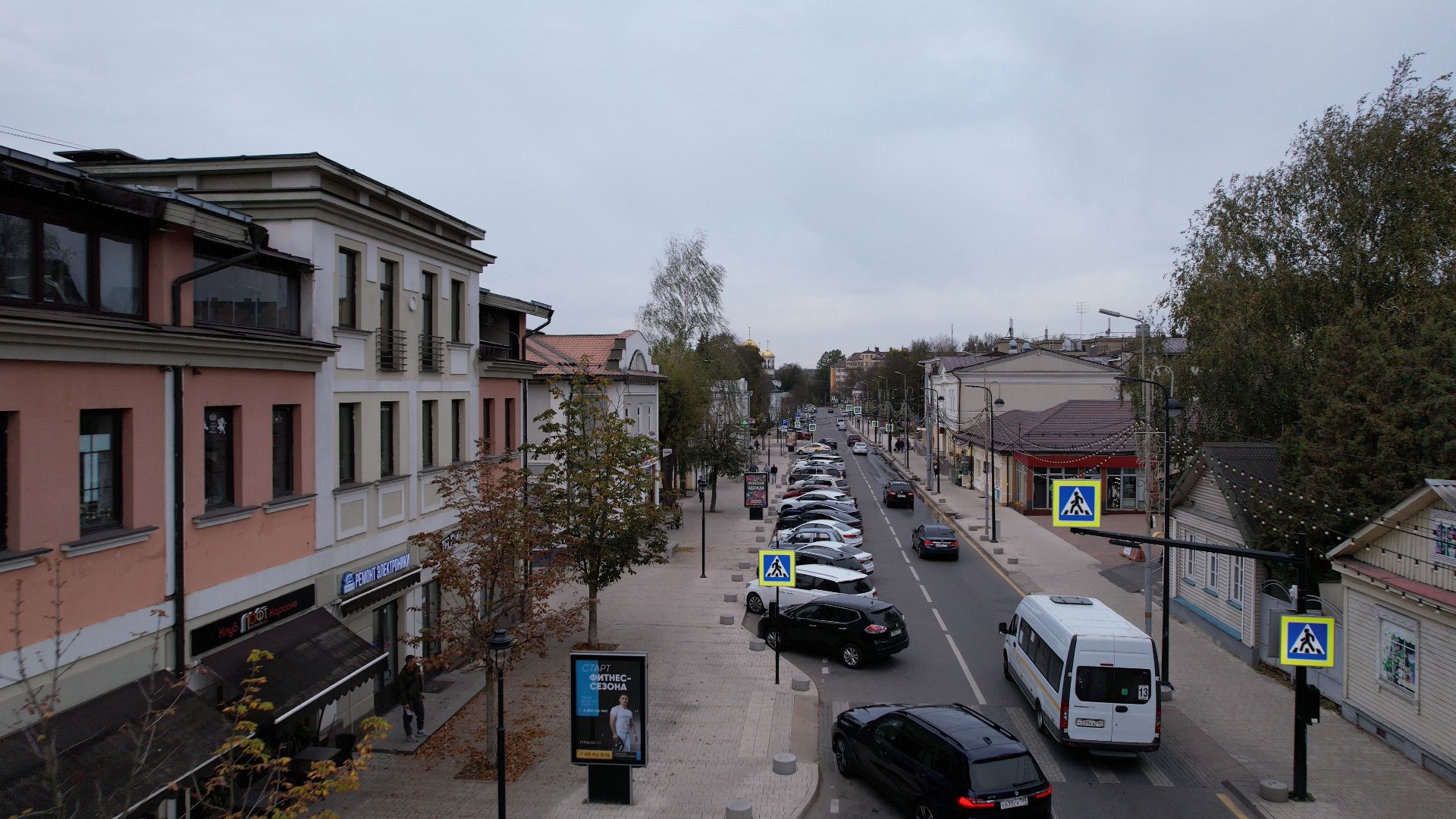 московская, звенигород, туризм,видео с коптера,