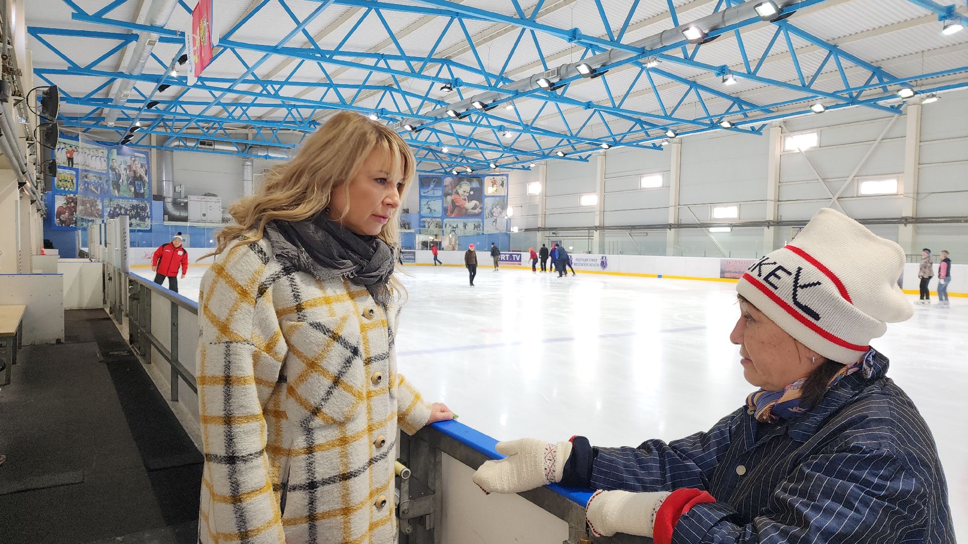 активное долголетие, каток, фигурное катание, электросталь, долголеты, здоровый образ жизни, здоровый выбор, пенсионер, ледовый комбайн,