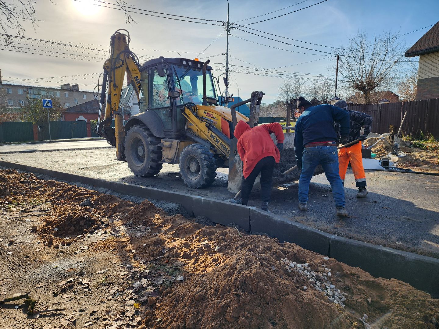серпухов, улица народного ополчения, строительство дорог, дороги, асфальт,
