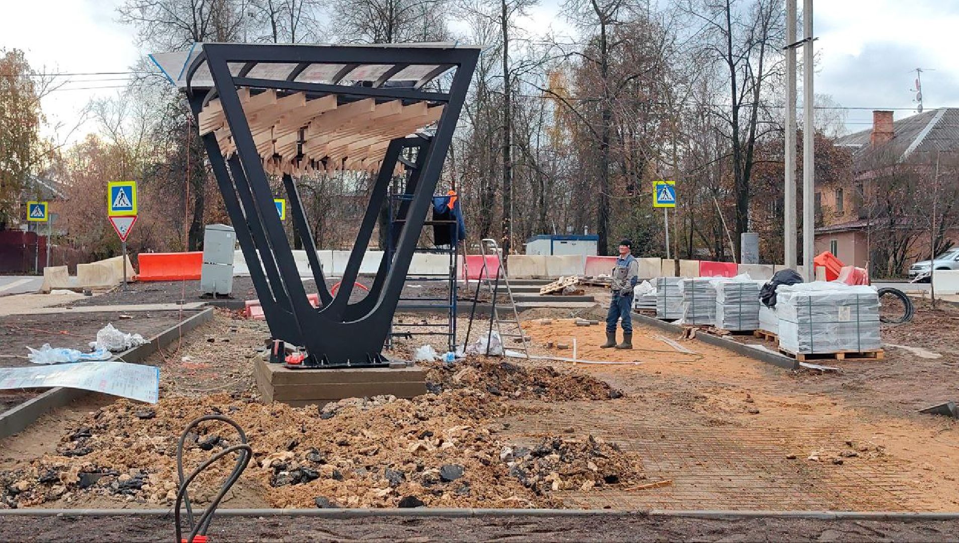 благоуйстройство, сквер, детская игровая площадка, газон,