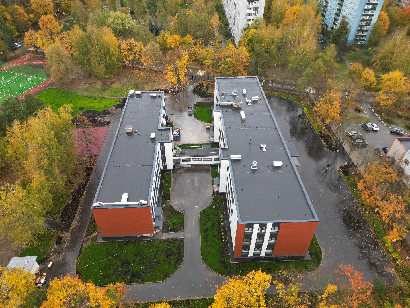 балашиха, школа,видео с коптера,