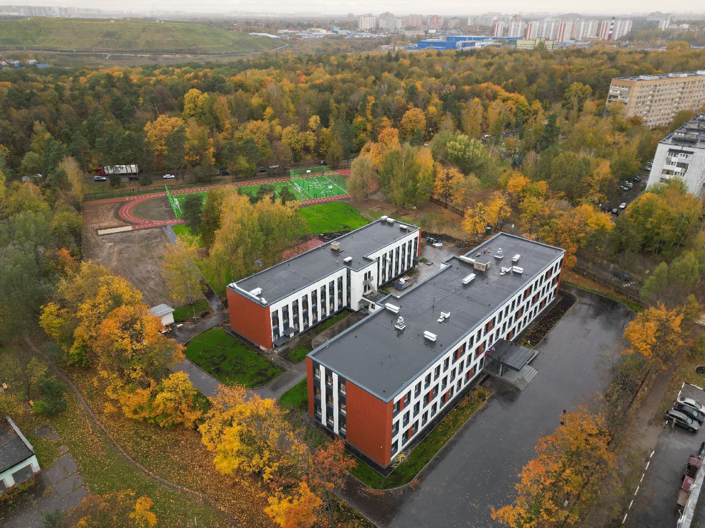 балашиха, школа,видео с коптера,