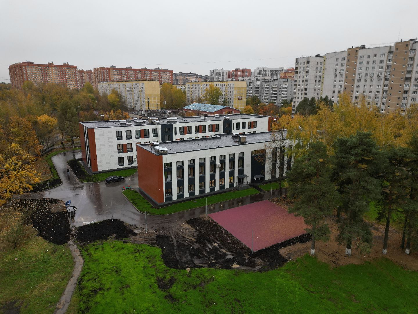 балашиха, школа,видео с коптера,