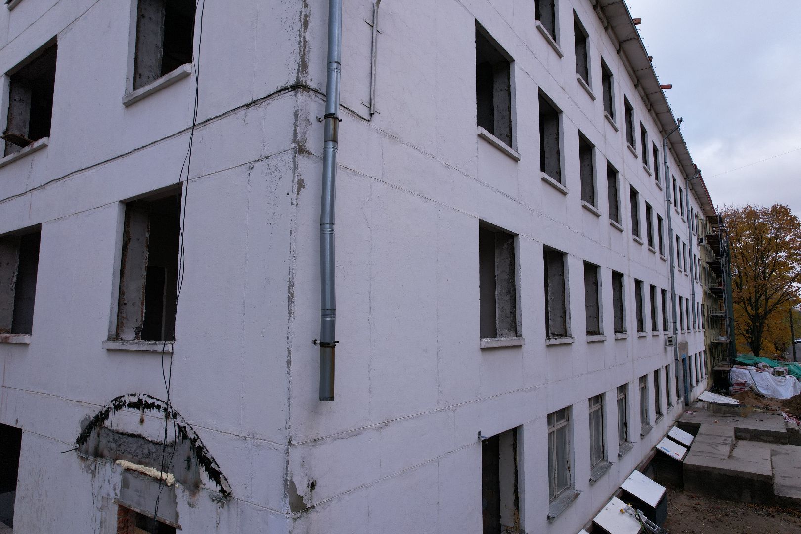 поликлиника, медицина,видео с коптера,