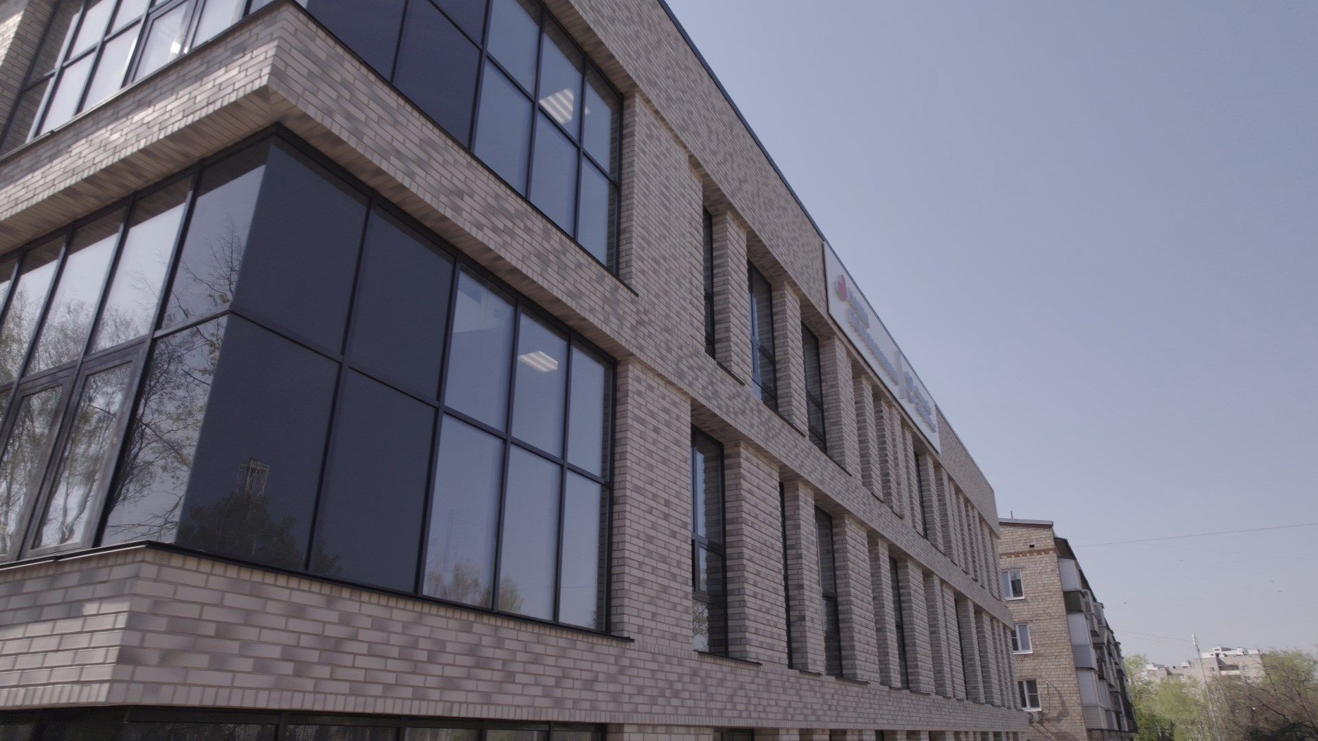 поликлиника, медицина,видео с коптера,