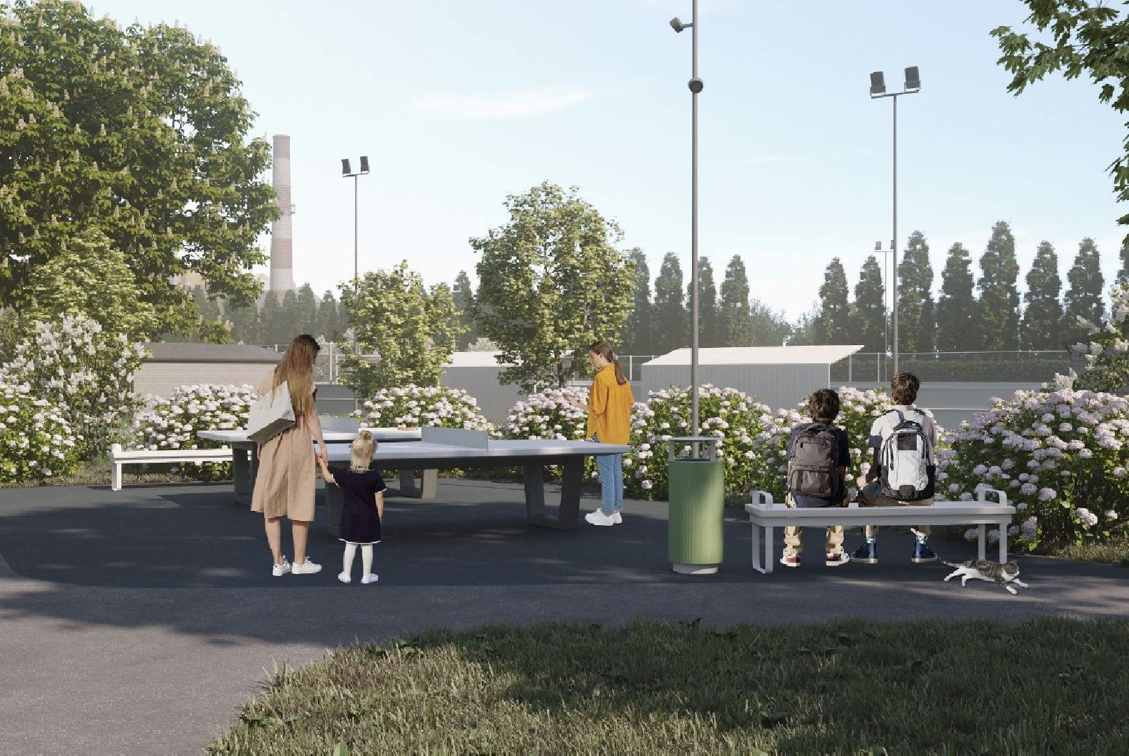 Серебряные Пруды, поселок Успенский, Яблоневый сад, благоустройство,