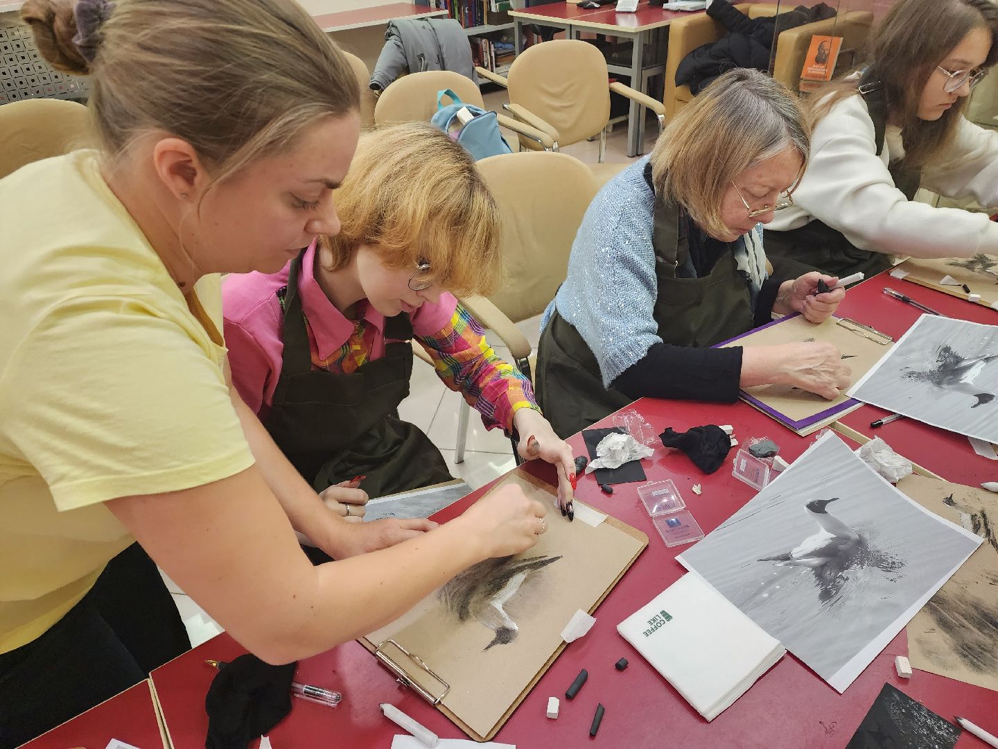 пушкино, библиотека, мастер-класс, художник,