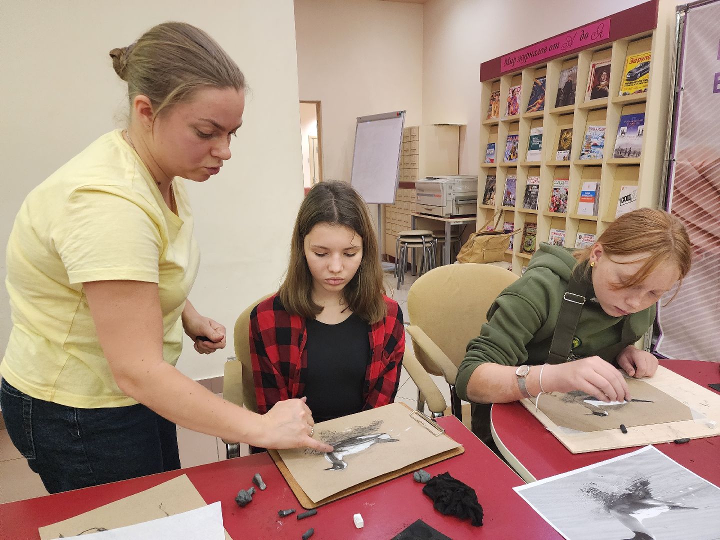 пушкино, библиотека, мастер-класс, художник,