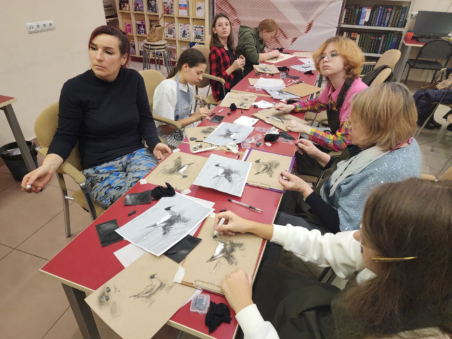 пушкино, библиотека, мастер-класс, художник,