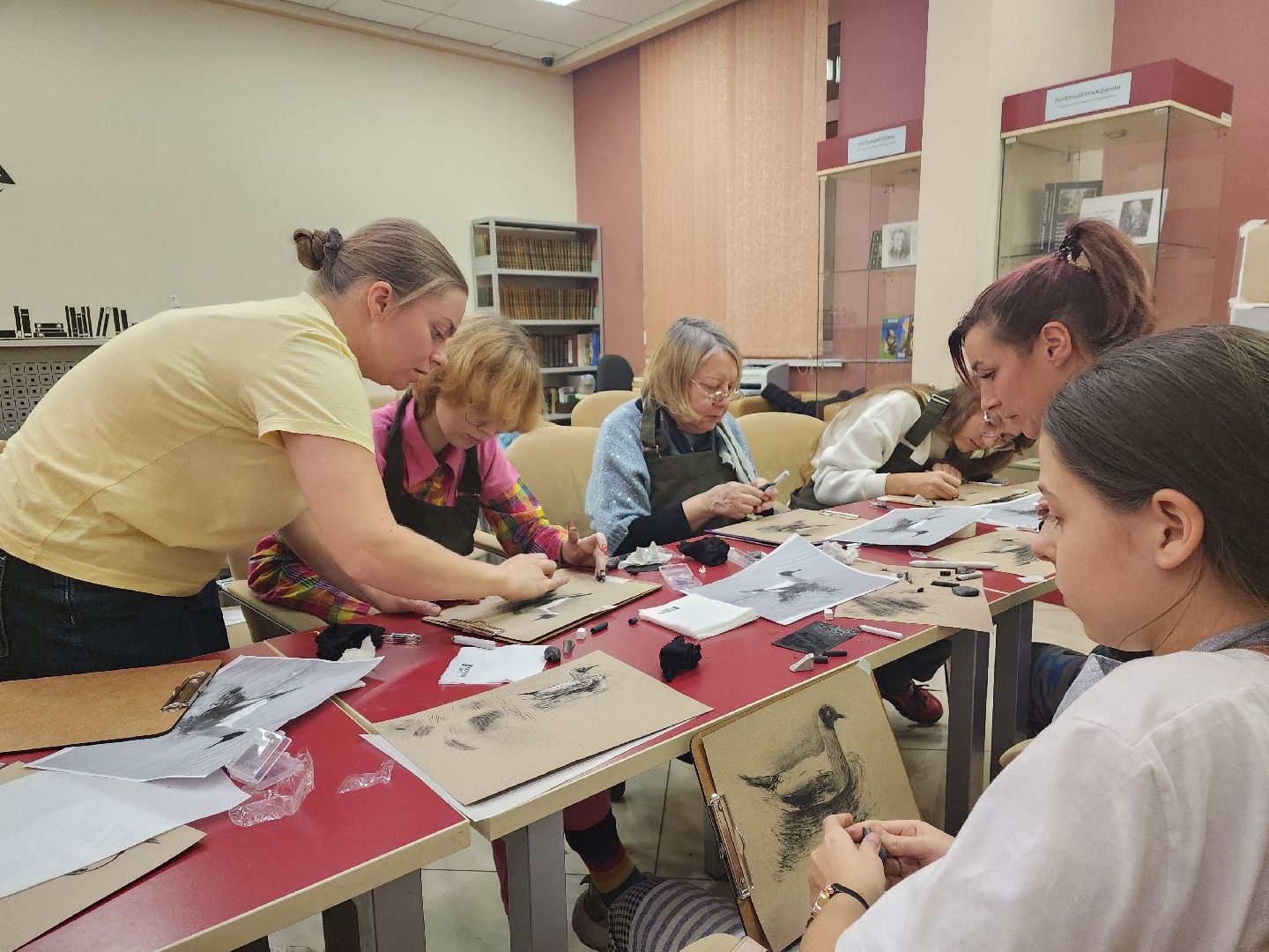 пушкино, библиотека, мастер-класс, художник,