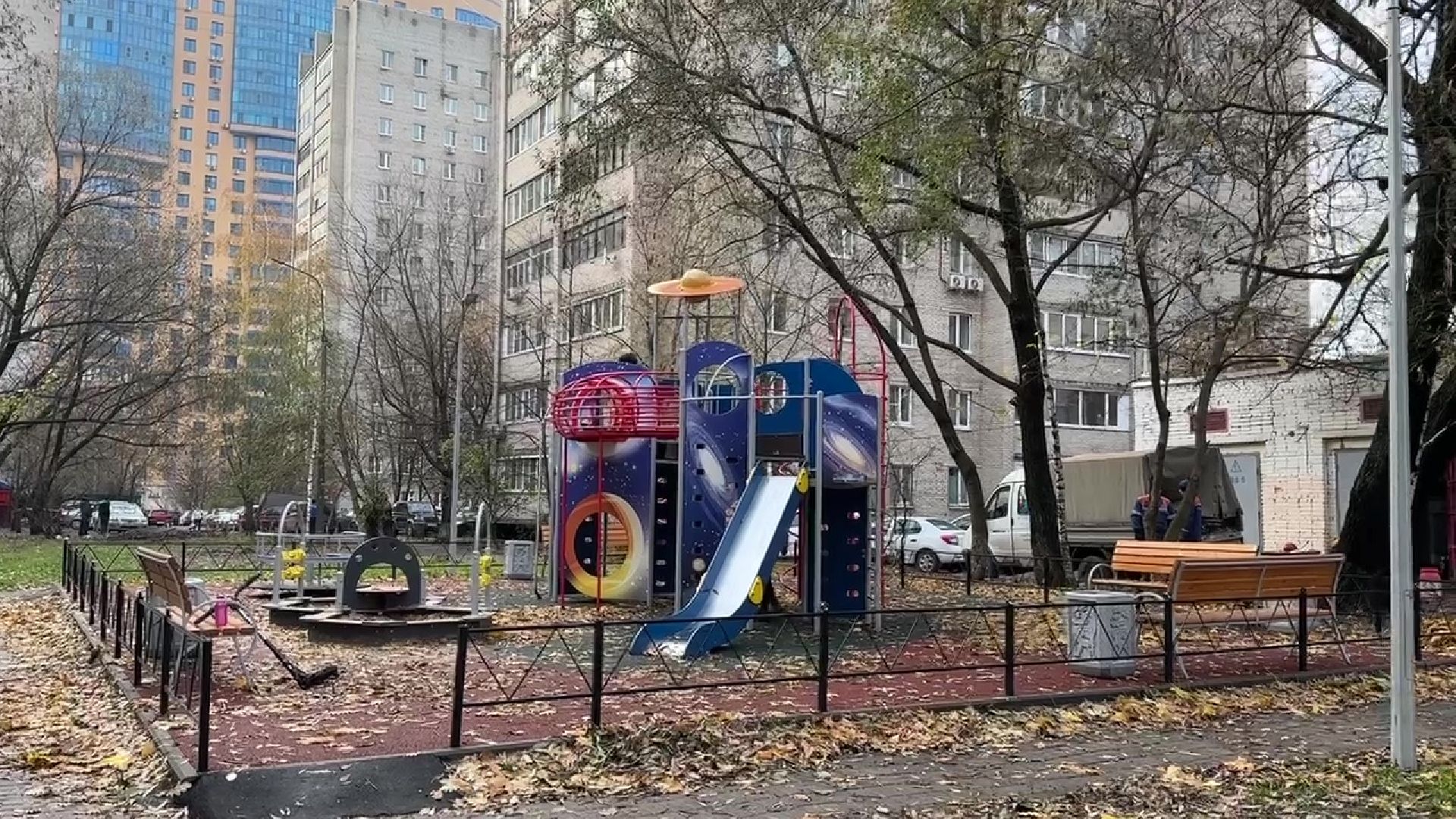 Реутов, благоустройство, тротуар, освещение, детская площадка, парковка,