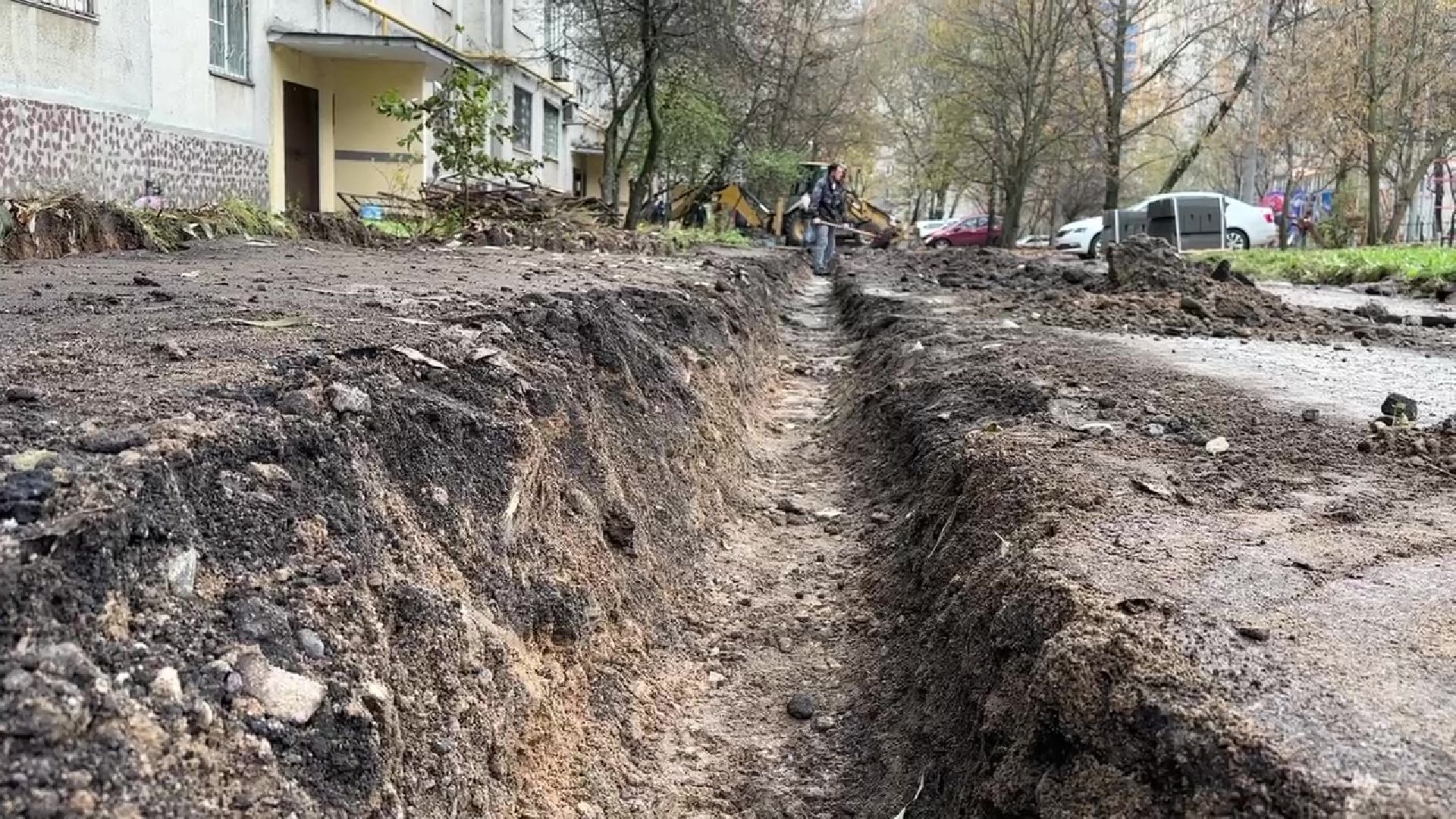 Реутов, благоустройство, тротуар, освещение, детская площадка, парковка,