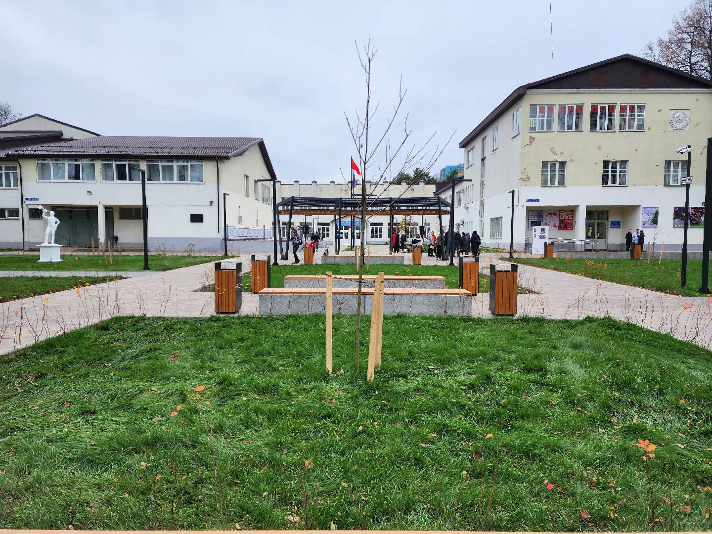 раменское, благоустройство, сквер у ДК Воровского,