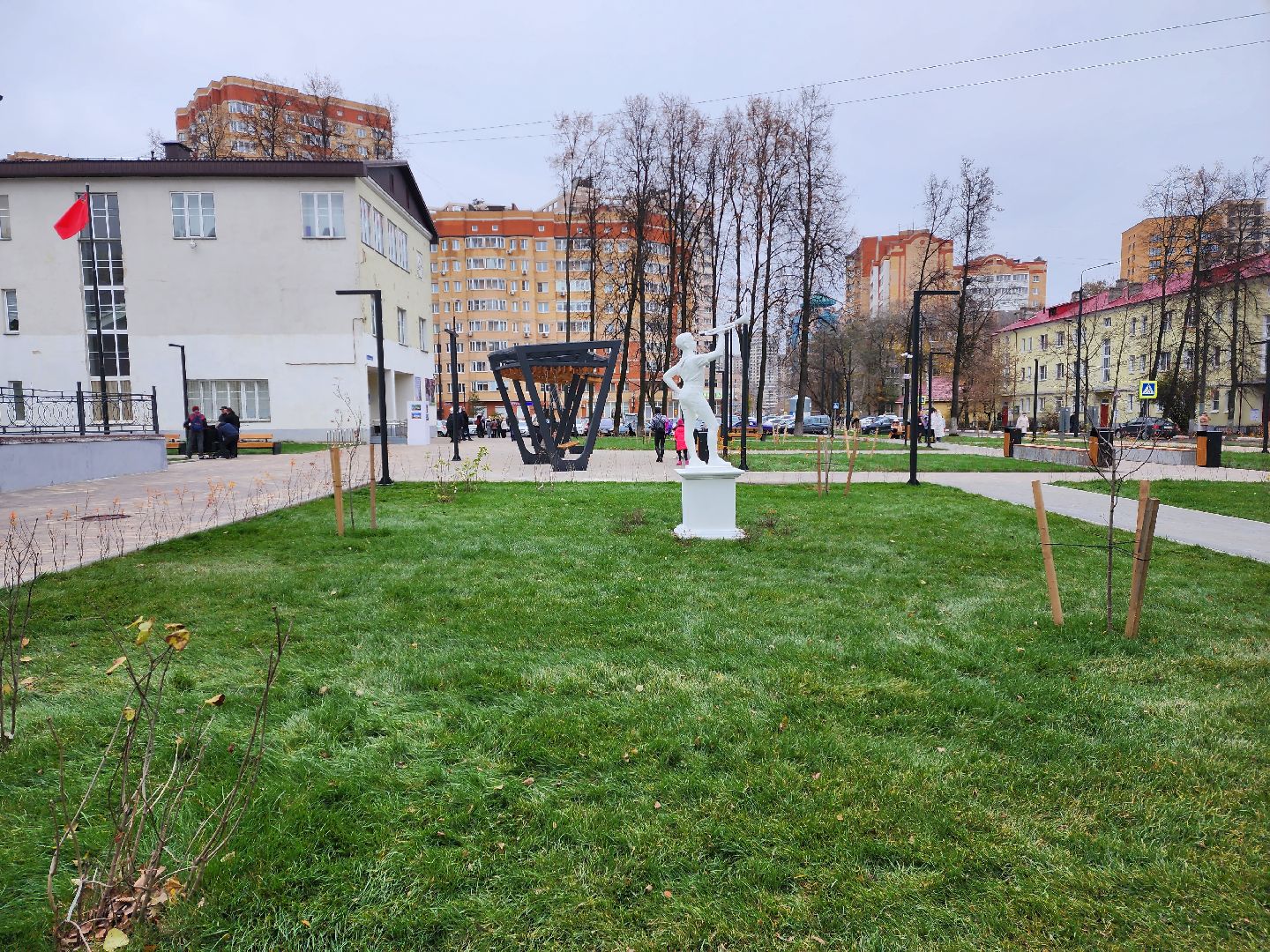 раменское, благоустройство, сквер у ДК Воровского,