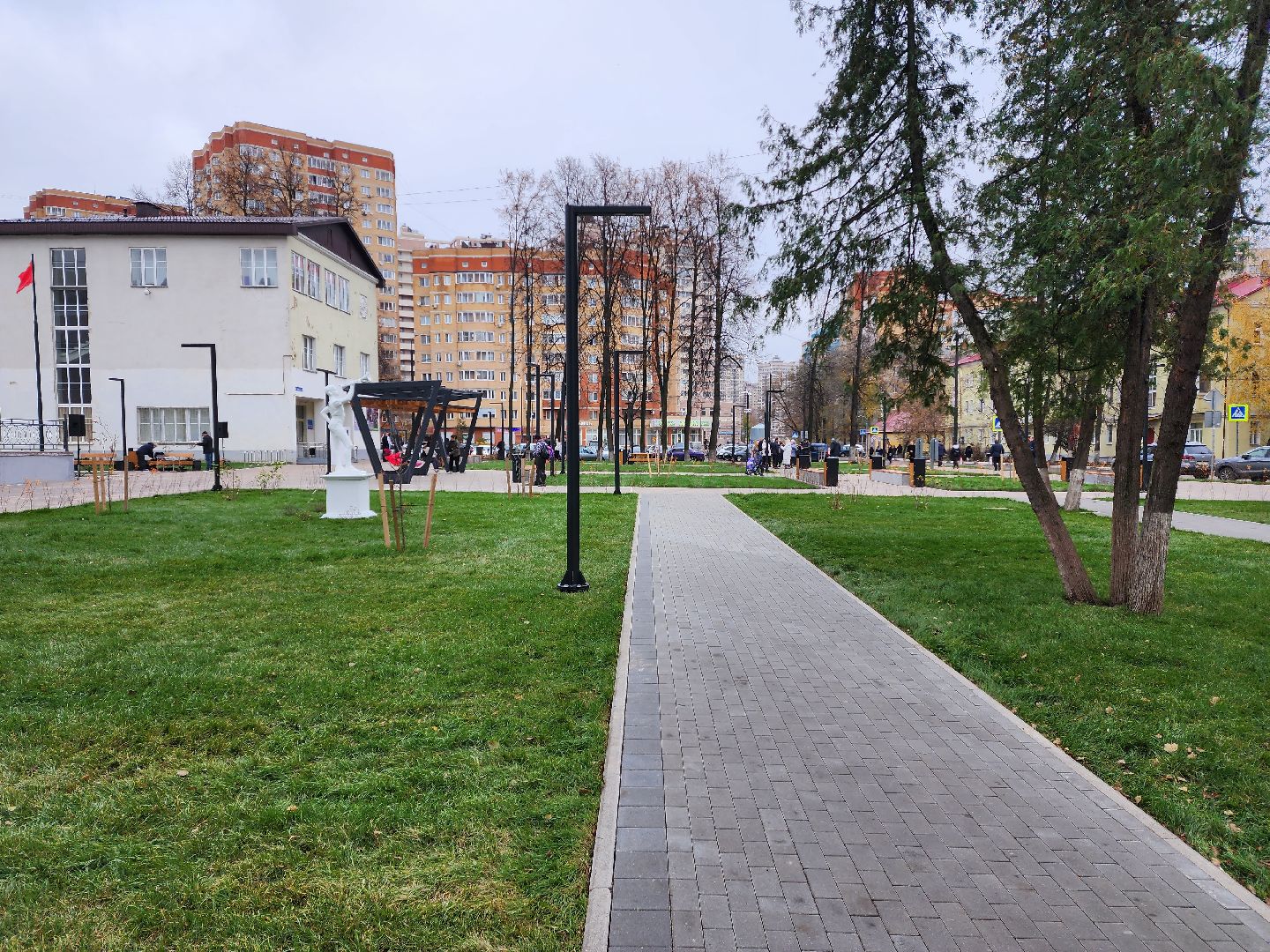 раменское, благоустройство, сквер у ДК Воровского,