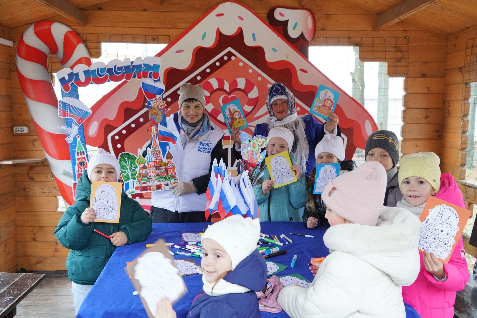 Егорьевск, русская матрешка, парк, день народного единства, праздник,