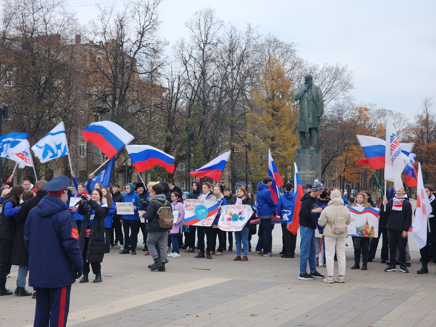 Молодая гвардия, МГЕР, Балакшин, Единство народа, акция,