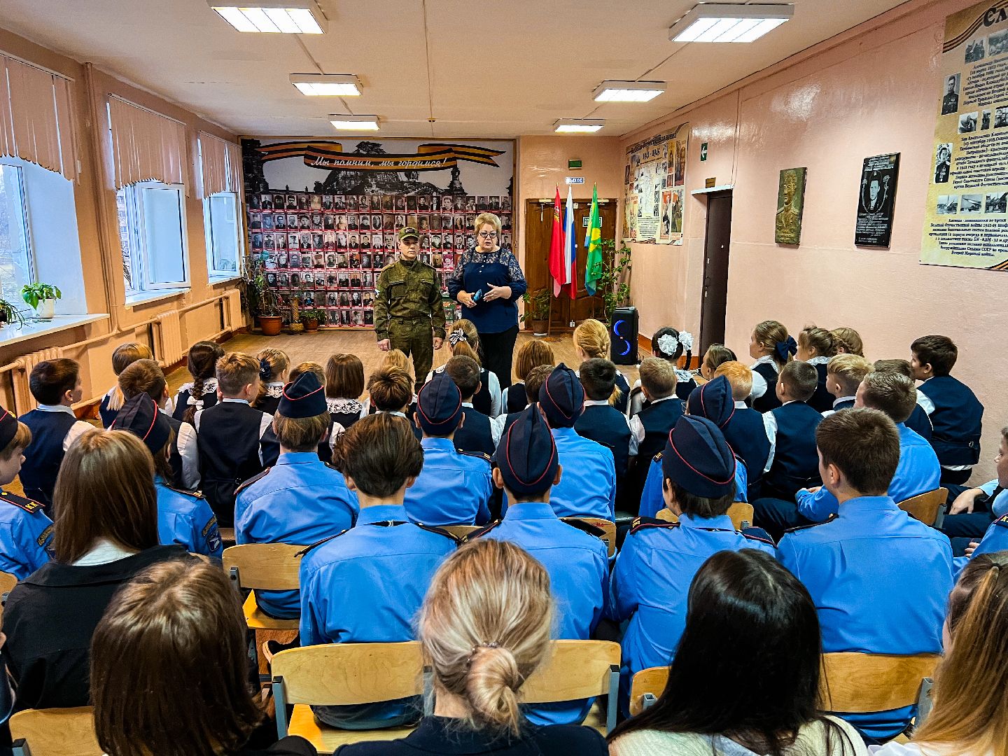 Шатура, школьники, встреча с солдатом, письма солдату,