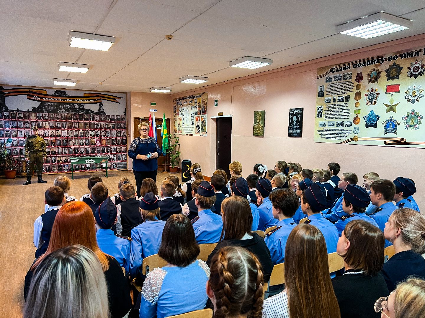 Шатура, школьники, встреча с солдатом, письма солдату,