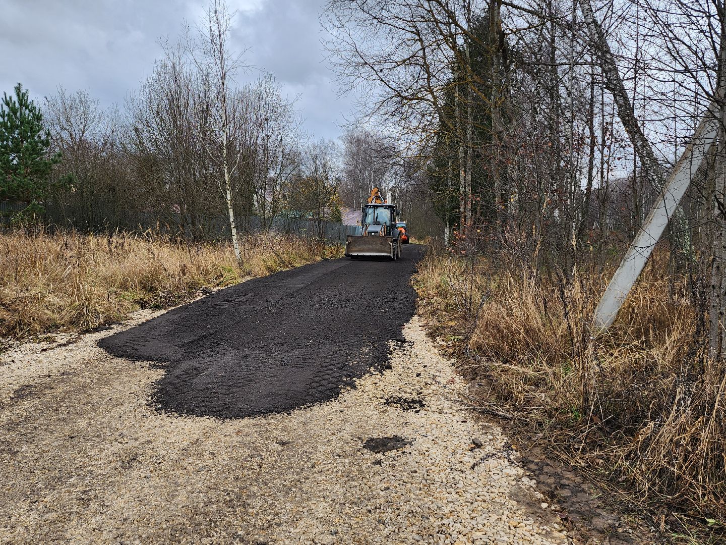 дороги, серпухов, строительство дорог, деревня дашковка, асфальтовая крошка,