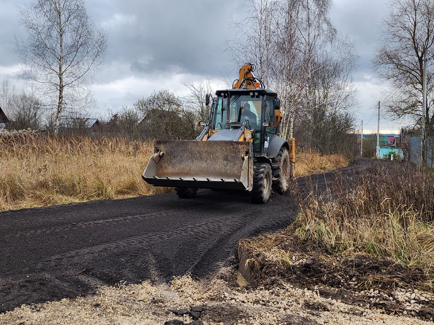 дороги, серпухов, строительство дорог, деревня дашковка, асфальтовая крошка,