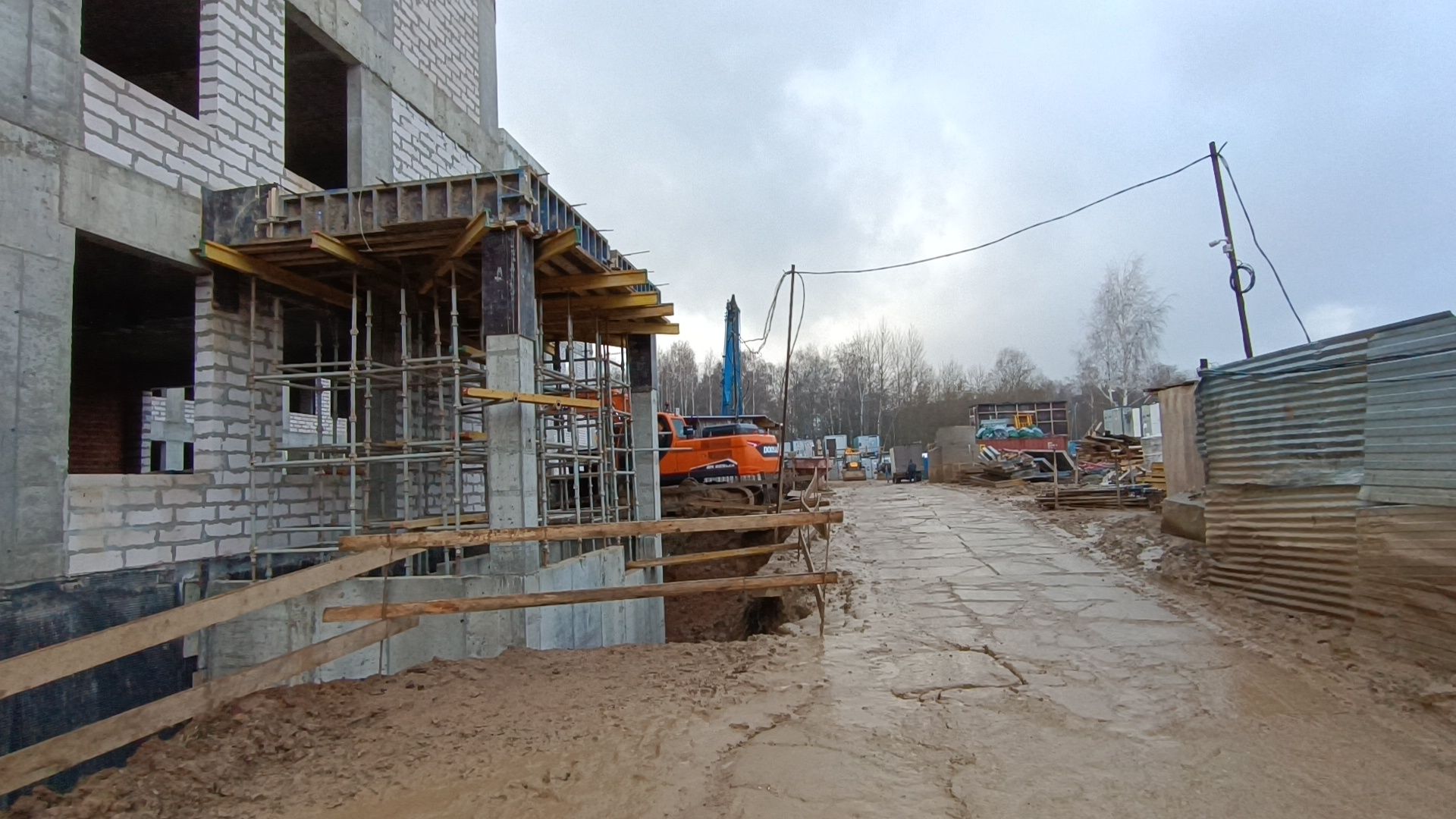 лобня, строительство, поликлиника,