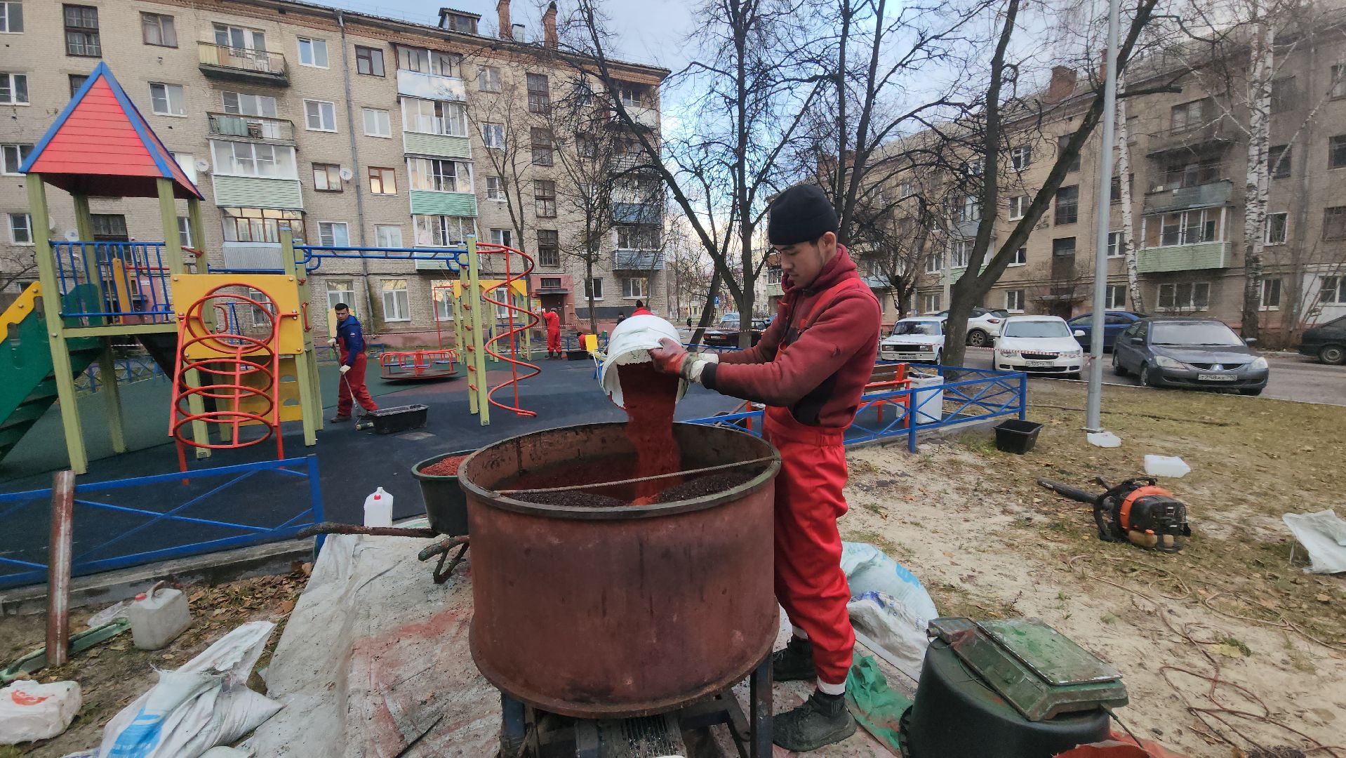 шатура, датская игровая площадка, Подмосковье, ремонт игровой площадки, городской округ люди,