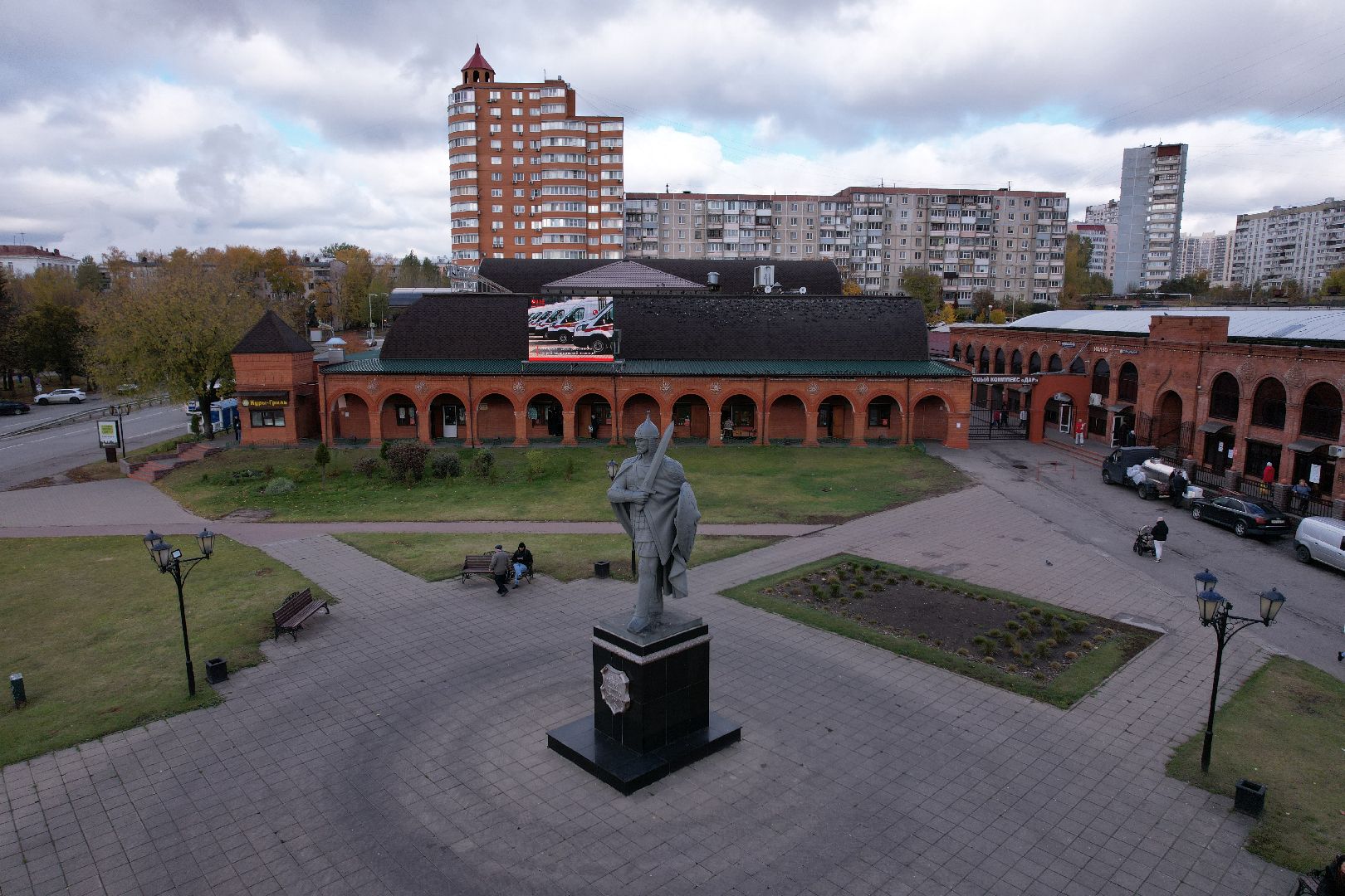 видео с коптера, площадь, джержинский, донской,