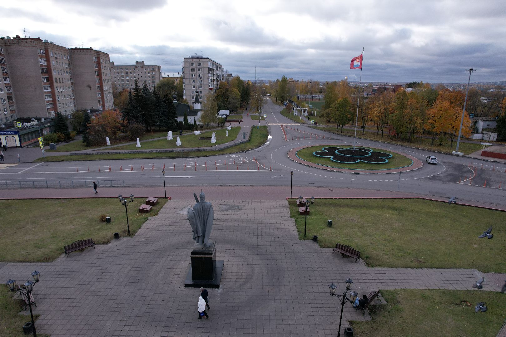видео с коптера, площадь, джержинский, донской,