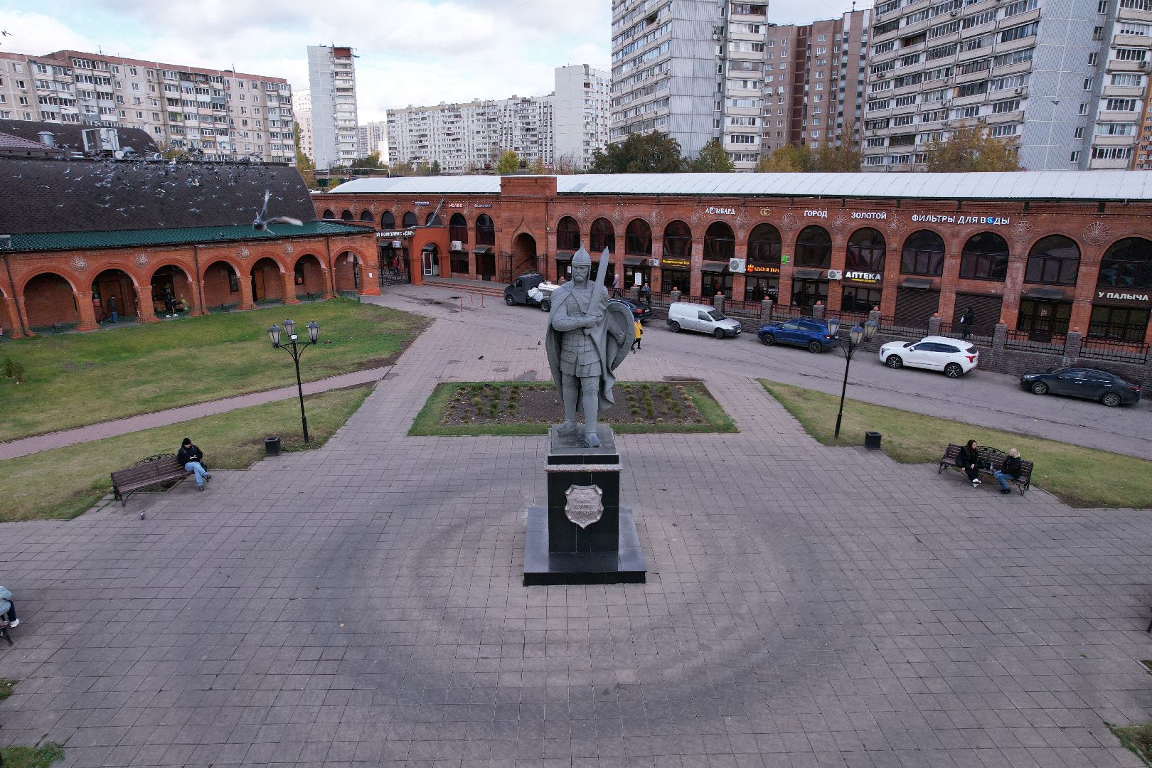 видео с коптера, площадь, джержинский, донской,