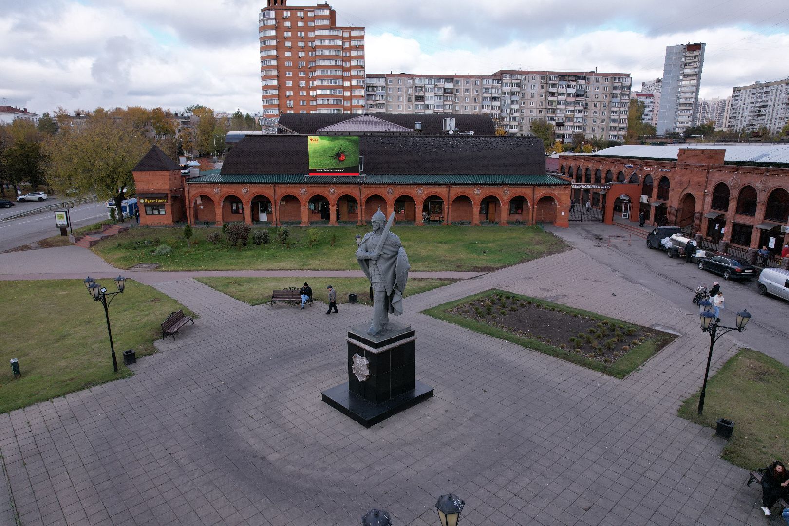 видео с коптера, площадь, джержинский, донской,