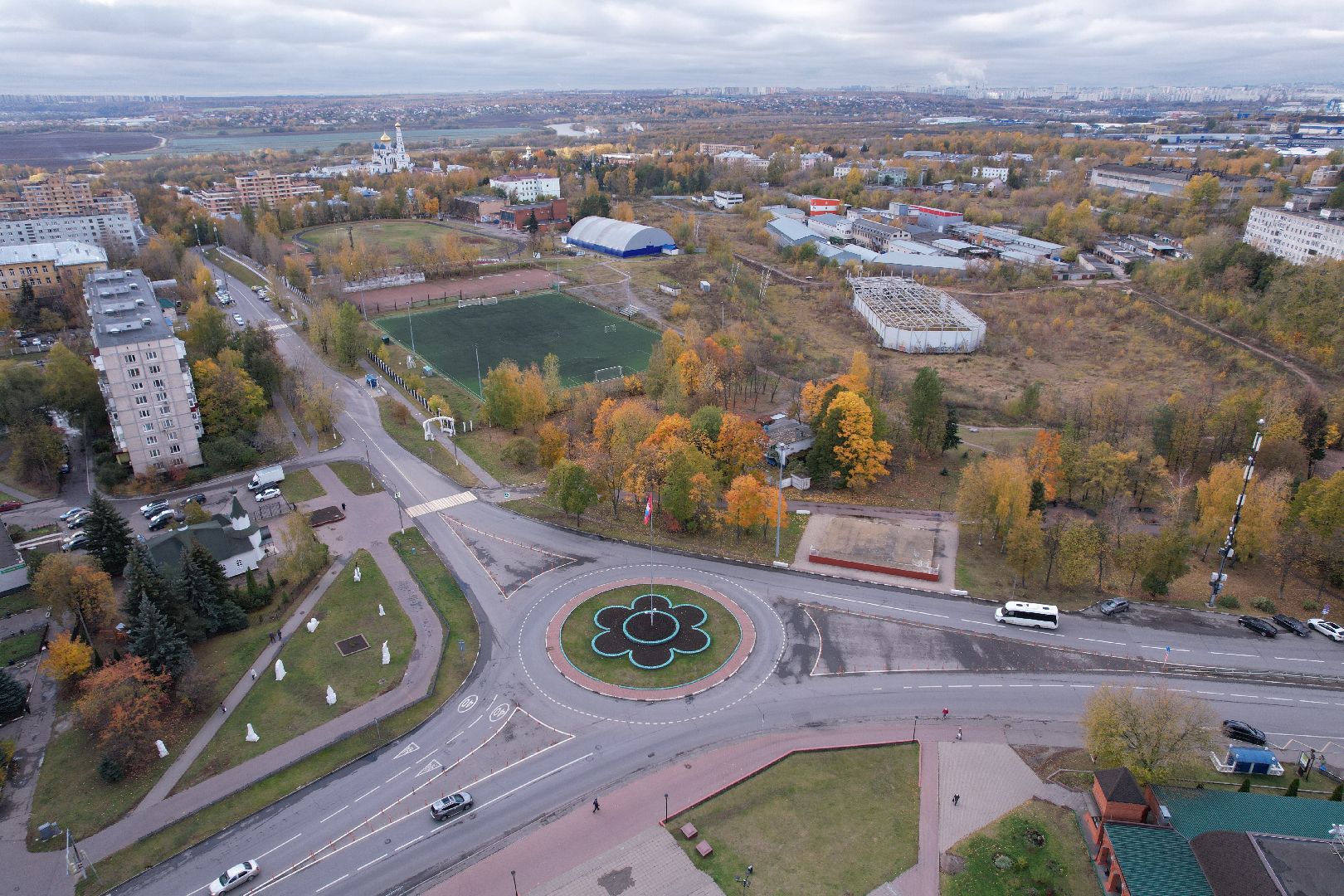 видео с коптера, площадь, джержинский, донской,