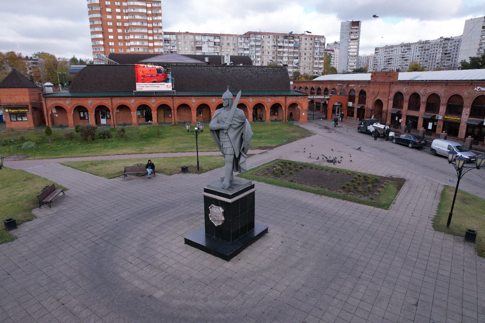 видео с коптера, площадь, джержинский, донской,