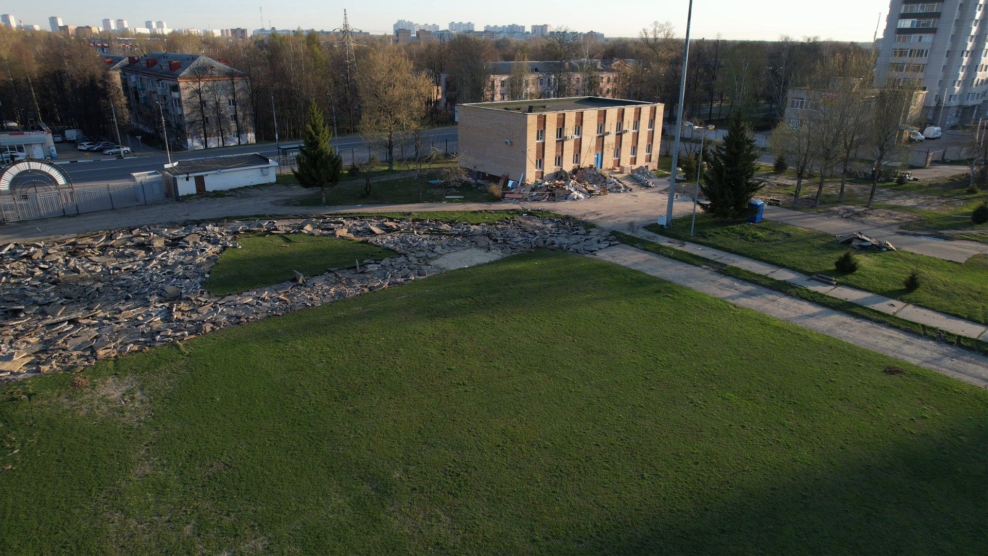 видео с коптера, чехов, гидросталь,