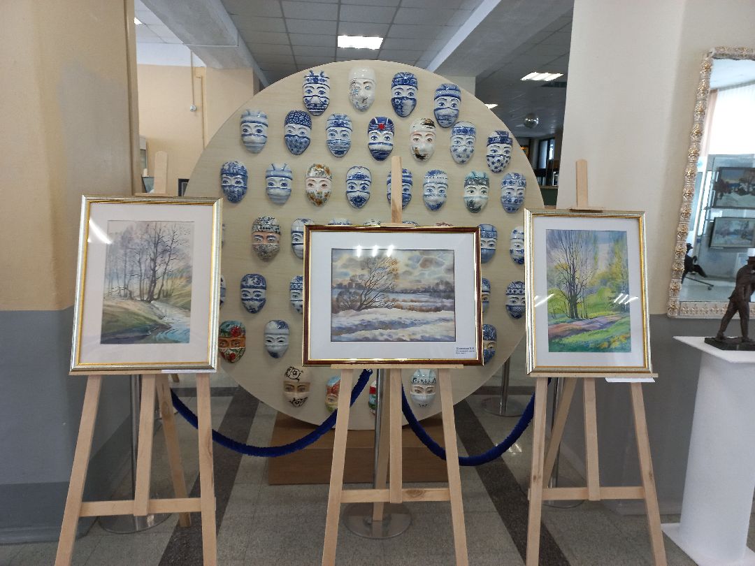 картины, выставка, Гжель, Раменский округ, живопись, пейзаж, Союз художников Подмосковья