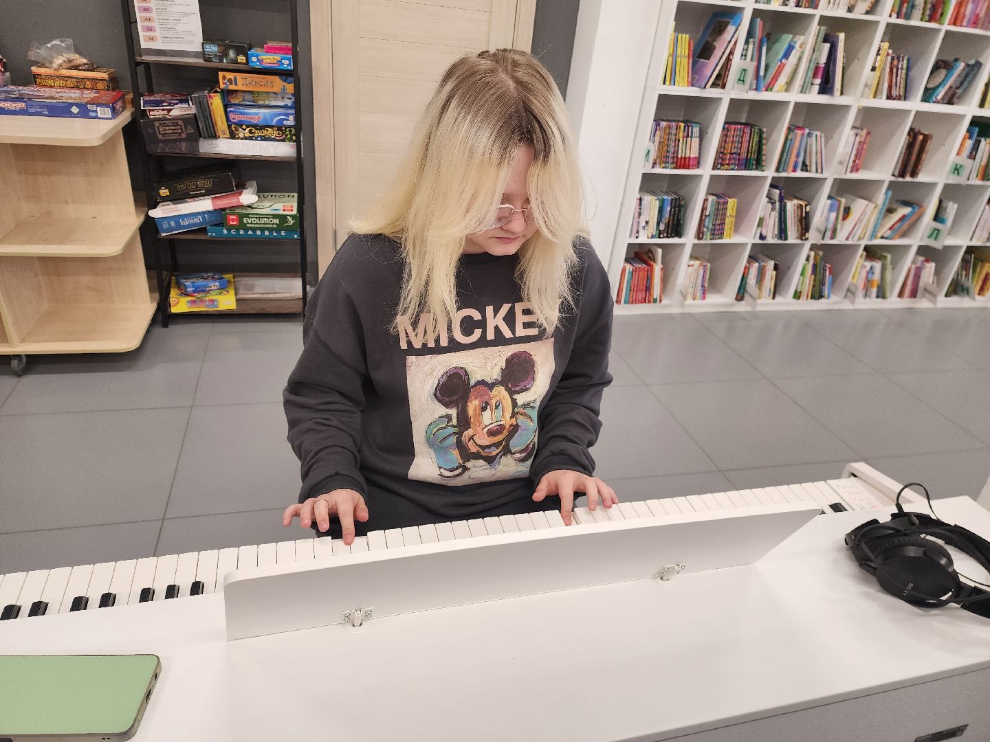 шатура, библиотека, репетиционный час, фортепьяно, миниконцерт,