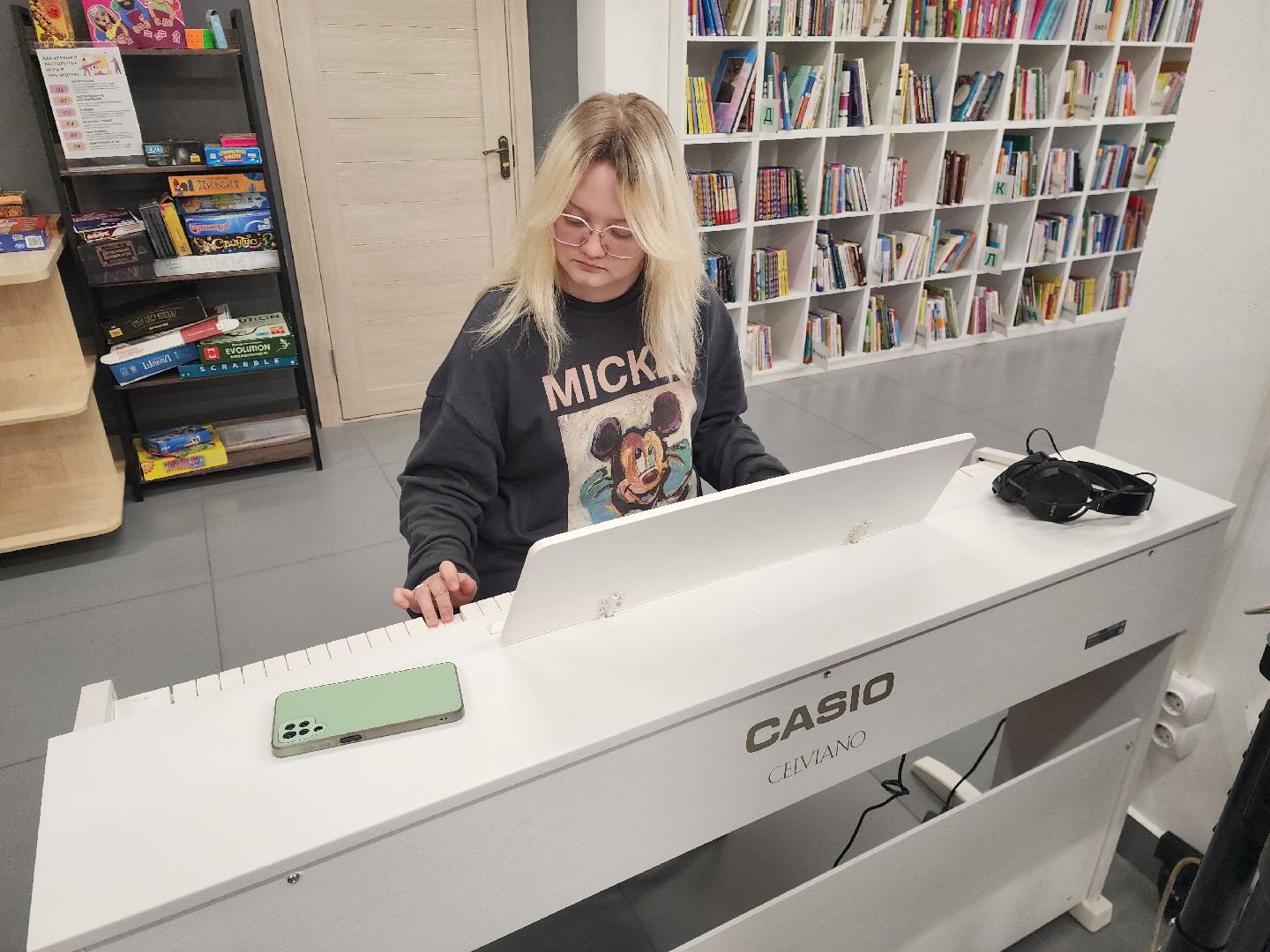 шатура, библиотека, репетиционный час, фортепьяно, миниконцерт,