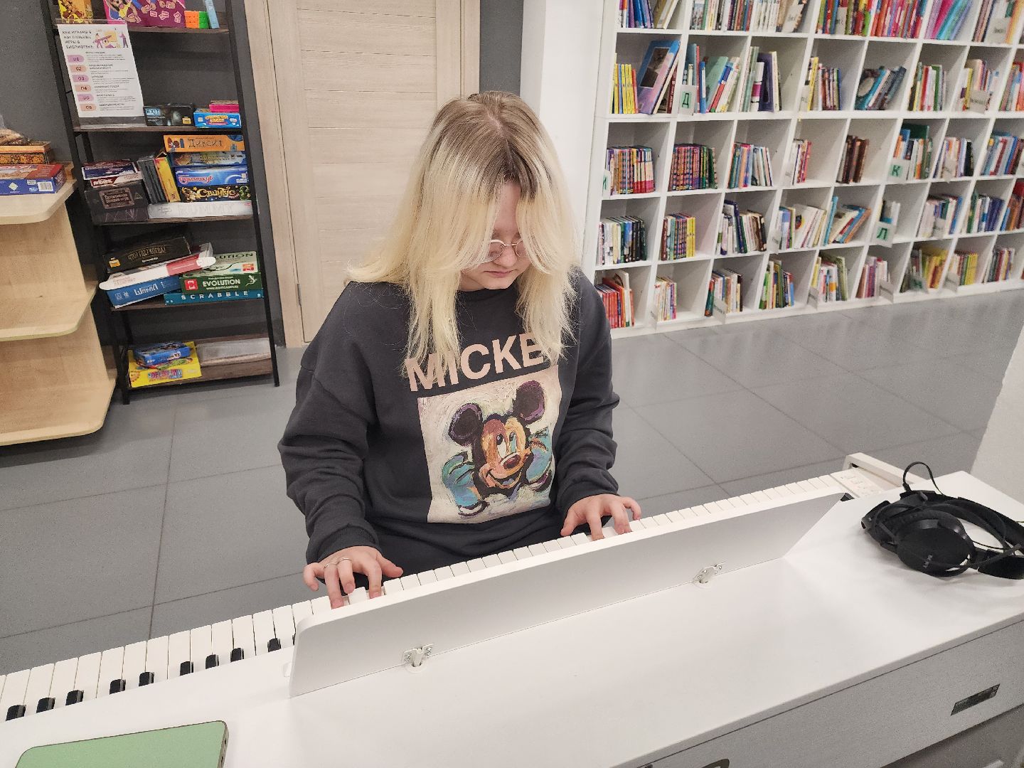 шатура, библиотека, репетиционный час, фортепьяно, миниконцерт,