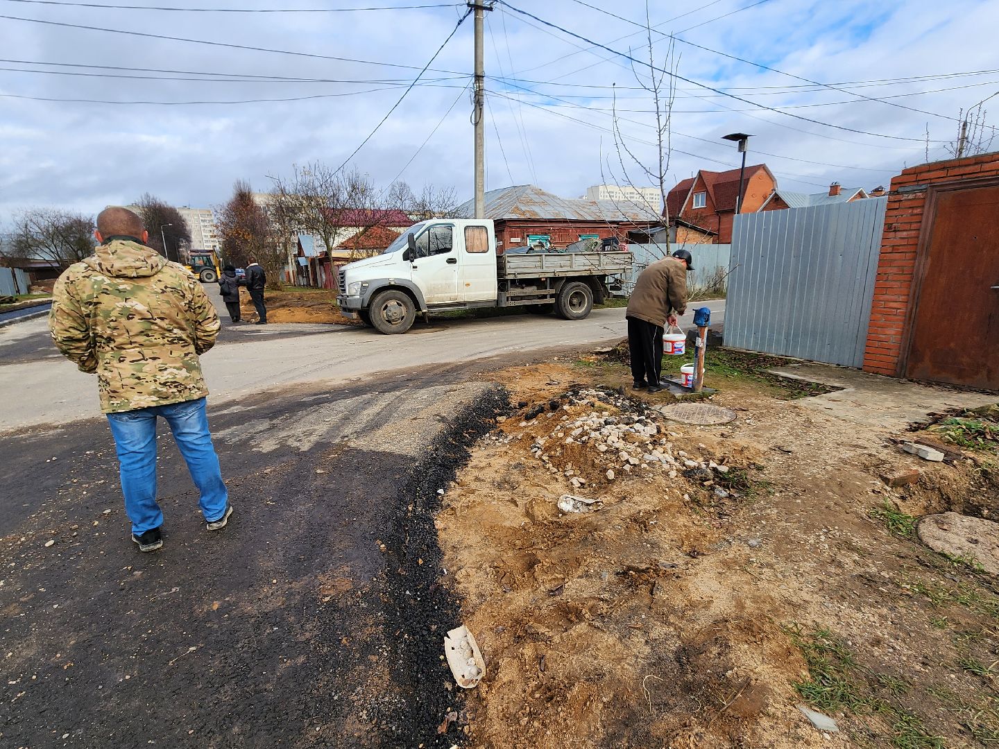 серпухов, улица тихая, тротуар, строительство дорог, дороги,