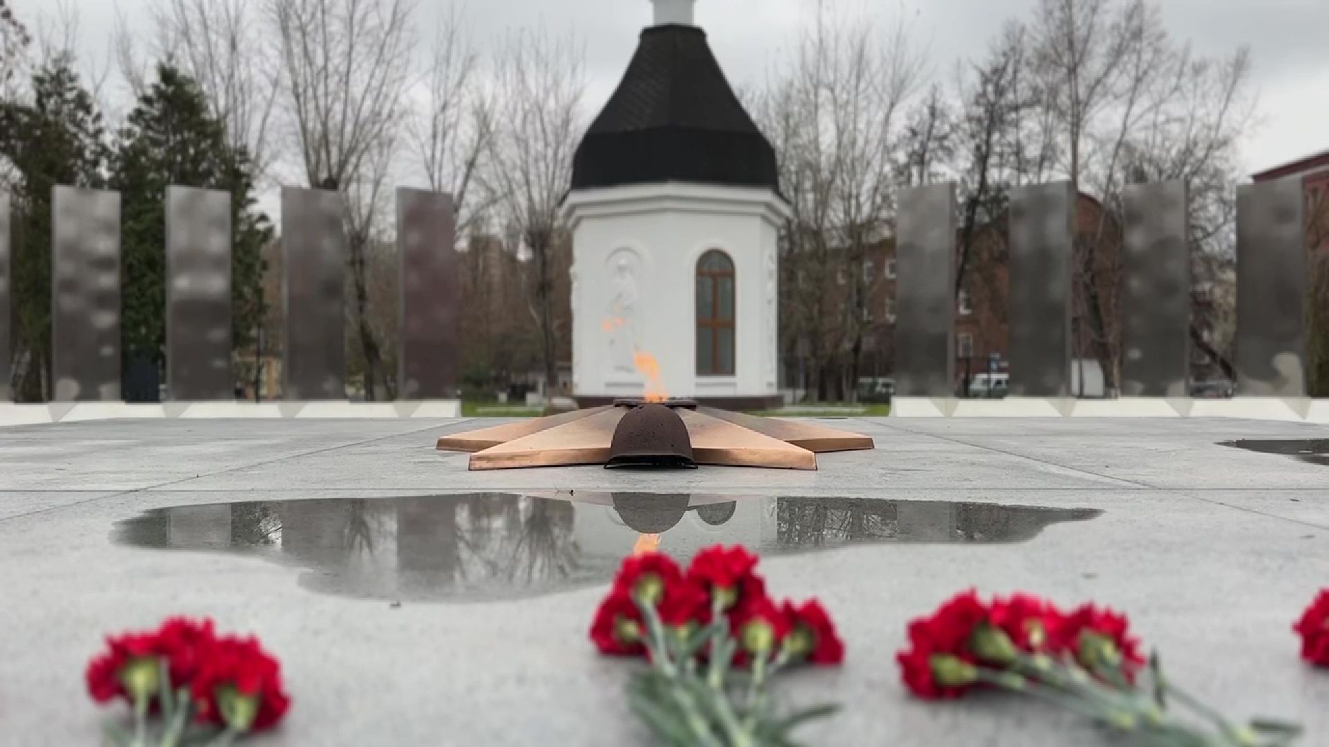 Реутов, Мемориал, Аллея славы, Вечный огонь, благоустройство, лавки,