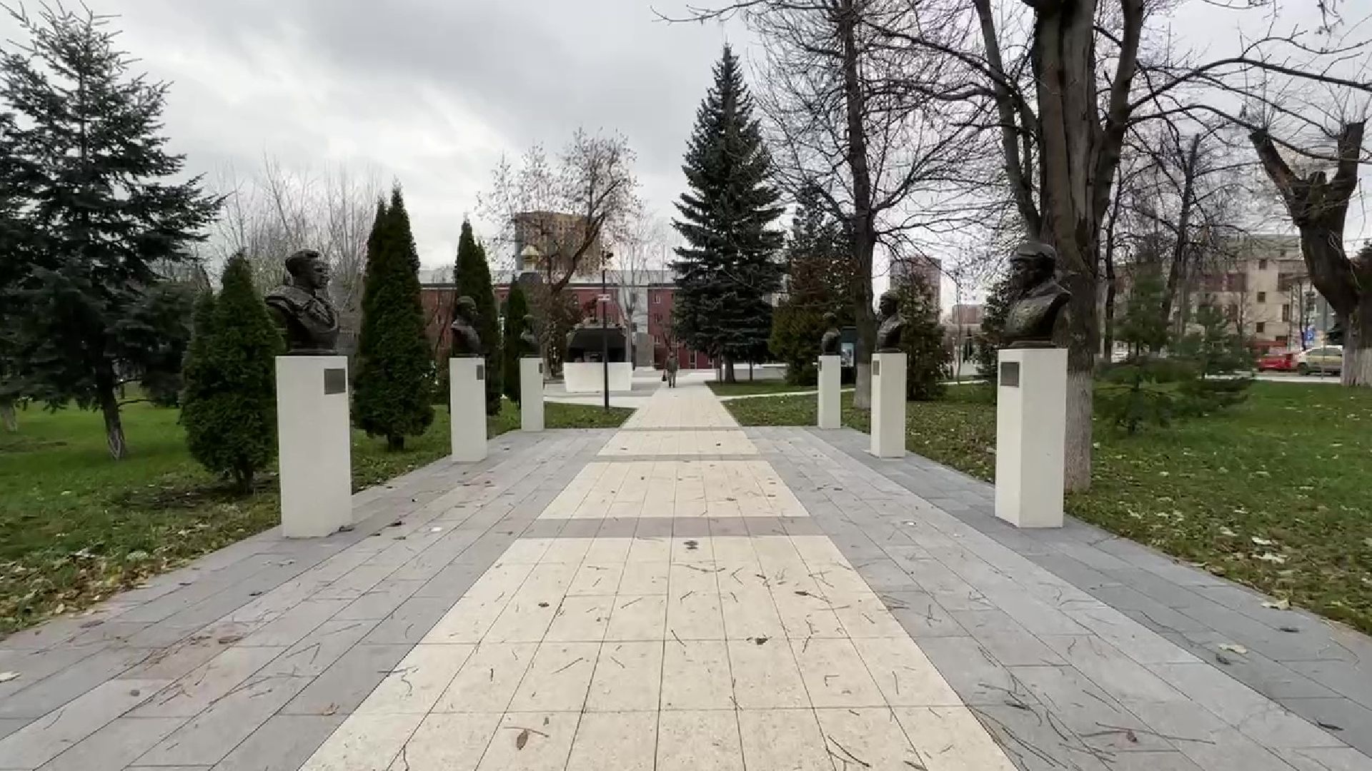 Реутов, Мемориал, Аллея славы, Вечный огонь, благоустройство, лавки,