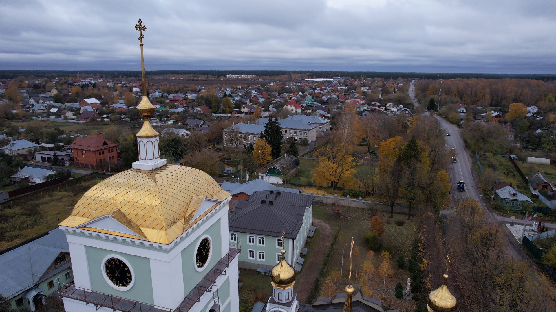 видео с коптера, храм, купавна,
