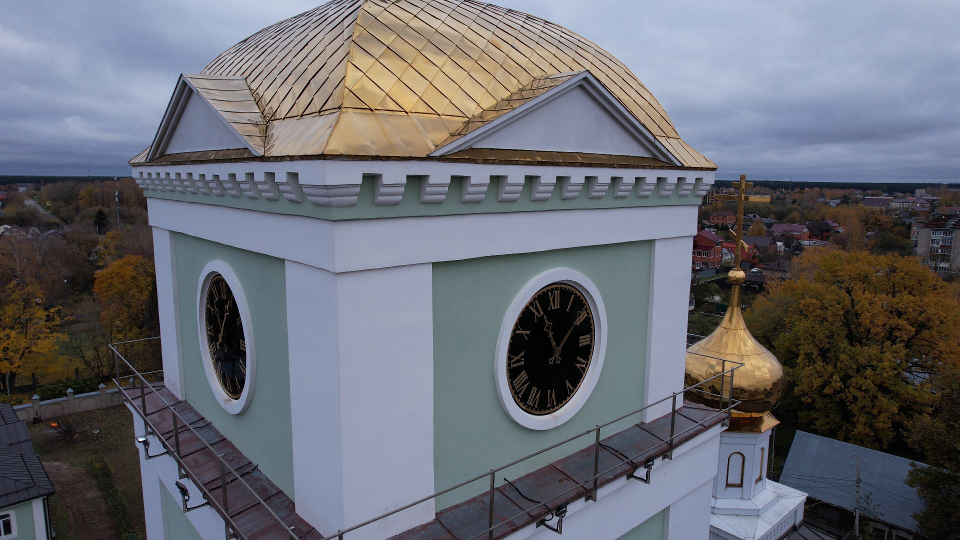 видео с коптера, храм, купавна,