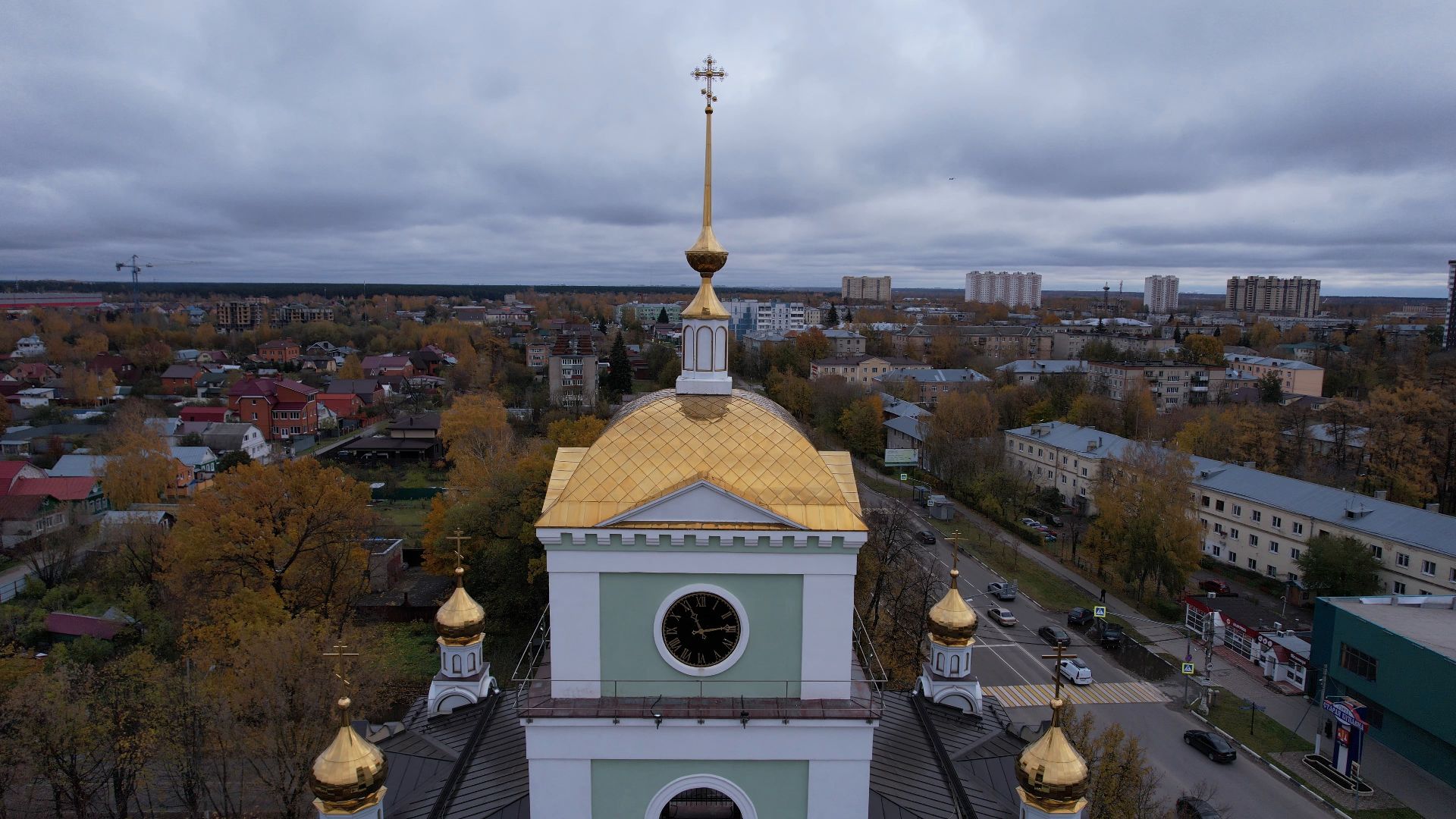 видео с коптера, храм, купавна,