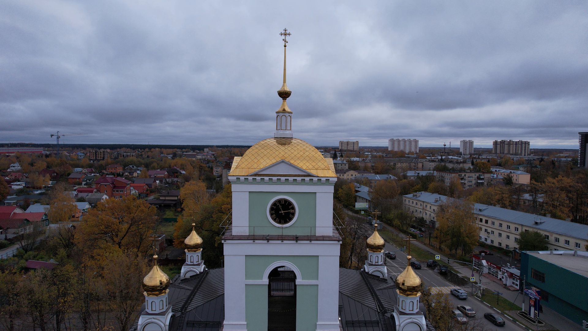 видео с коптера, храм, купавна,